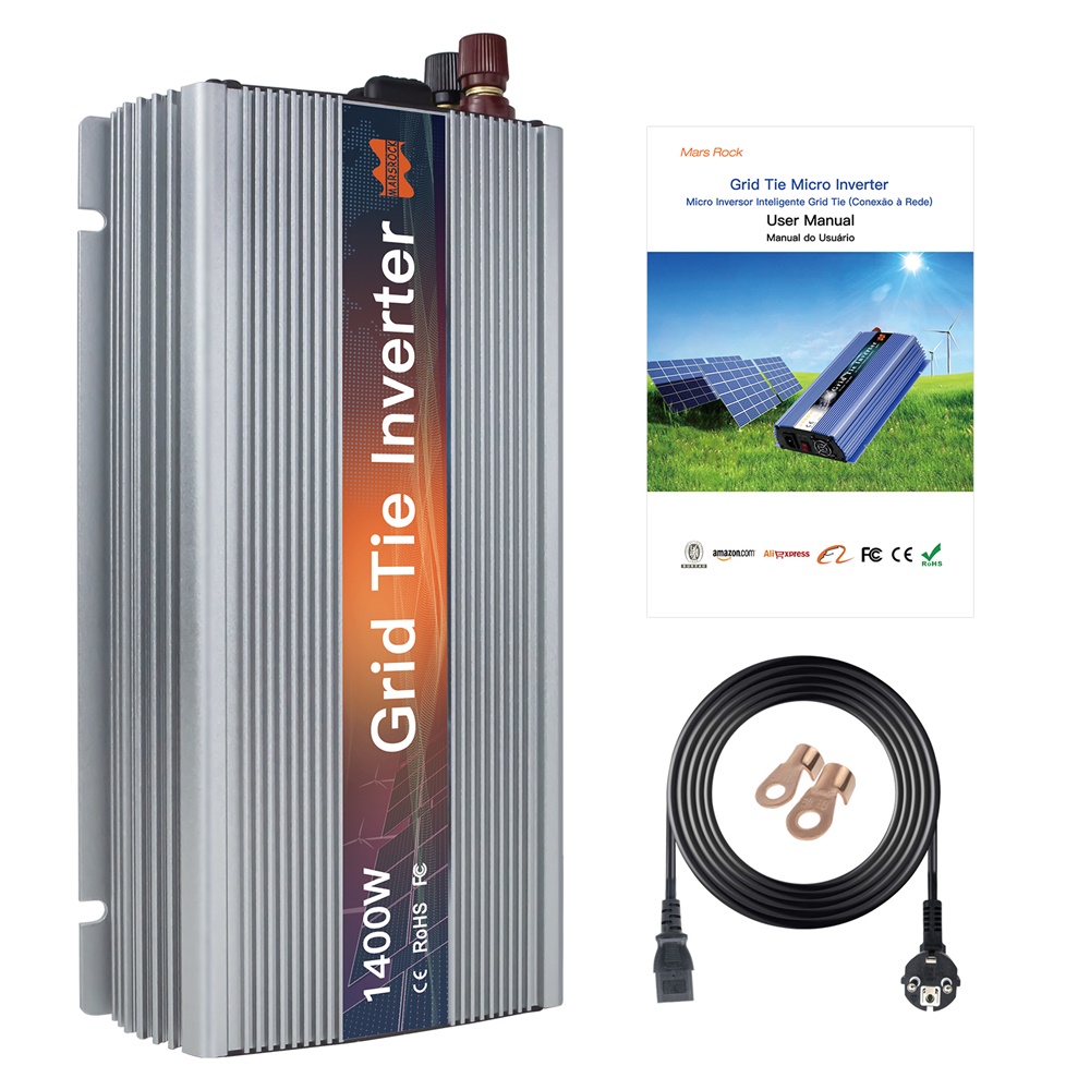 1000-1400 ワットグリッドタイマイクロソーラーインバ - Micro Inverter 1400W Solar Grid Tie のレビューと価格