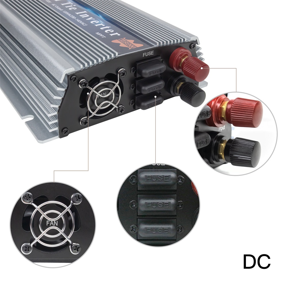 1000-1400 ワットグリッドタイマイクロソーラーインバ - Micro Inverter 1400W Solar Grid Tie のレビューと価格