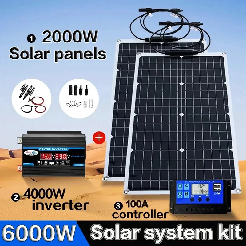 2000W オールインワン ソーラーキット |   4000 - Grid Tie Inverter Limiter 2000W のレビューと価格