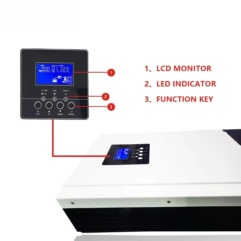 5000W 5600W ハイブリッドソーラーインバーター 2 - Parallel Solar Inverter 48V 5000W Mppt のレビューと価格